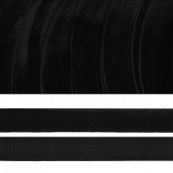 Лента бархатная эластичная арт.TBY.LB1503.EL нейлон шир.15мм цв.черный уп.20м