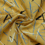 Ткань Батист 90 г/м? 100% хлопок шир.145 см арт.Р.32994.03 цв.03 желтый рул.25м