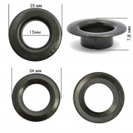 Люверсы сталь New Star №28 (? 13мм, h 7,8мм) цв. оксид уп. 1000шт