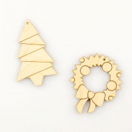 130434_Зимний набор подвесок № 14 (ёлочка, венок)