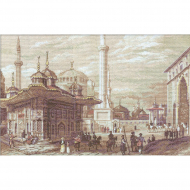 Набор для вышивания PANNA Золотая серия арт. GM-1292 Стамбул. Фонтан султана Ахмета 42х26 см