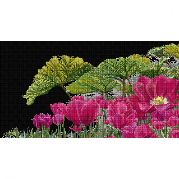 Набор для вышивания THEA GOUVERNEUR арт.432.05 Сад Кекенхоф 45х24 см Набор для вышивания THEA GOUVERNEUR арт.432.05 Сад Кекенхоф 45х24 см