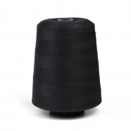 Нитки армированные 210ЛШ, хакоба  5000 м цв.черный