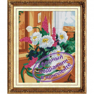 Набор Колор Кит мозаичная картина арт.КК.MO022 Нежный букет 40х50