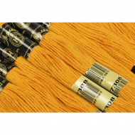 Нитки мулине цв.7308 т.желтый 12х10м С-Пб