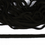 Шнур плоский х/б 08мм арт.2с-210к, цв.т.коричневый уп.84м