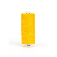 Нитки IDEAL бытовые 40/2 полиэстер 366м цв.137 желтый Нитки IDEAL бытовые 40/2 полиэстер 366м цв.137 желтый
