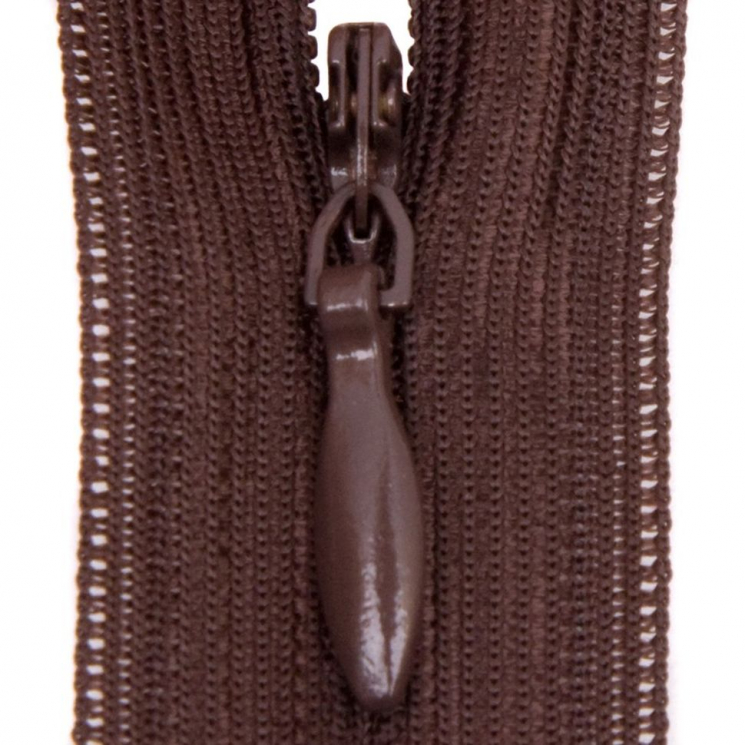 Молния потайная нераз 55см S-088 коричневый темный SBS уп.100шт
