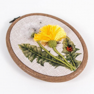 Набор для вышивания с пяльцами МАТРЕНИН ПОСАД арт.10х13 - 8419/НБП Одуванчик