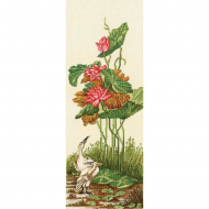 Набор для вышивания СДЕЛАЙ СВОИМИ РУКАМИ арт.К-32 Китайские мотивы-Лотосы 17,5х45 см