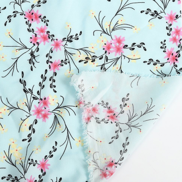 Ткань Софт 105 г кв.м 97% полиэстер, 3% спандекс шир.150 см арт.TBY.M385.5 цв.5 св.голубой уп.1м