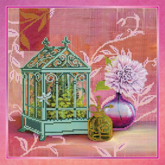 Схема на холсте АБРИС АРТ арт. AC-128 Флер 30х30 см