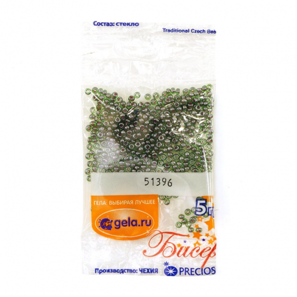Бисер №10, 5 г., цвет 51396