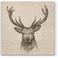 137167_Салфетки трехслойные для декупажа, коллекция "Lunch" PAW Decor Collection "Заботливый олень" 137167_Салфетки трехслойные для декупажа, коллекция "Lunch" PAW Decor Collection "Заботливый олень"