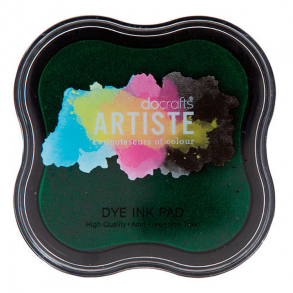 61690_Подушка штемпельная быстро сохнущая, зеленый