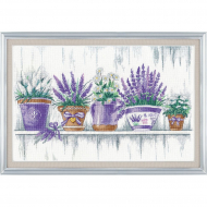 Набор для вышивания ОВЕН арт. 1083 Лавандовая нежность 40х25 см