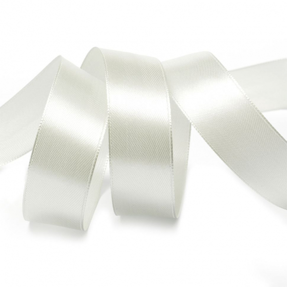 Лента атласная 25мм цв.3108 св.серый IDEAL уп.27,4 м