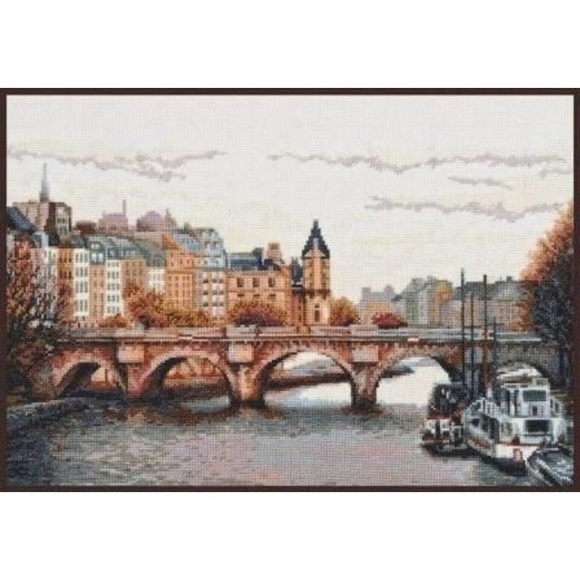 Набор для вышивания ПАЛИТРА арт.08.013 Мост через Сену 38х26 см Набор для вышивания ПАЛИТРА арт.08.013 Мост через Сену 38х26 см