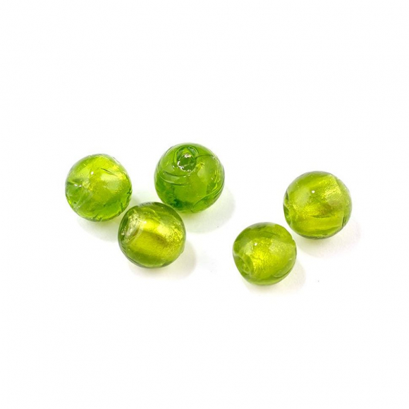 Бусины стеклянные MAGIC HOBBY арт.MG-GH10 10мм цв. 3 салатовый уп.10шт