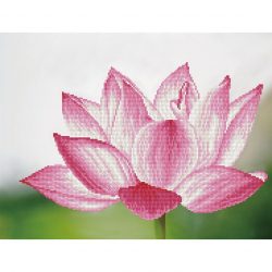 Кристальная мозаика на холсте ФРЕЯ арт.ALV-3 06 Лотос 39,5х52 см