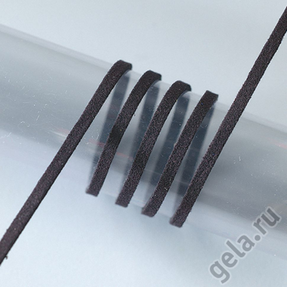 55229_Шнур чёрный из алькантары