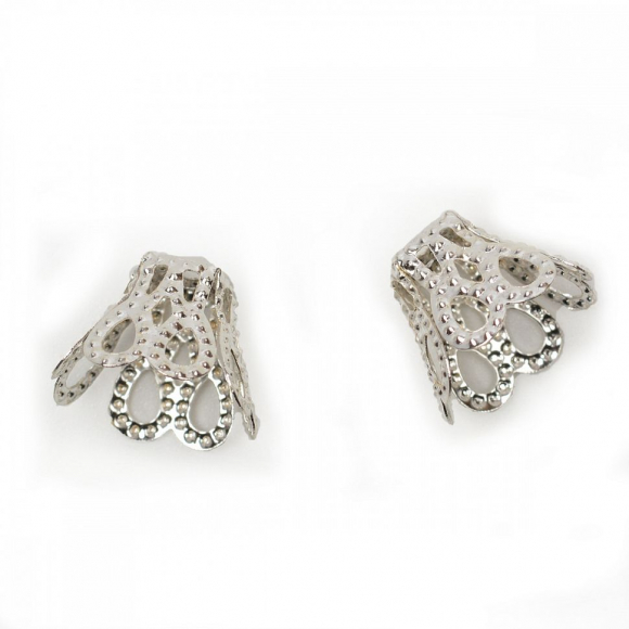 Шапочки для бусин MAGIC 4 HOBBY арт.MH.111939-2 цв. серебро 12мм уп.50 шт Шапочки для бусин MAGIC 4 HOBBY арт.MH.111939-2 цв. серебро 12мм уп.50 шт