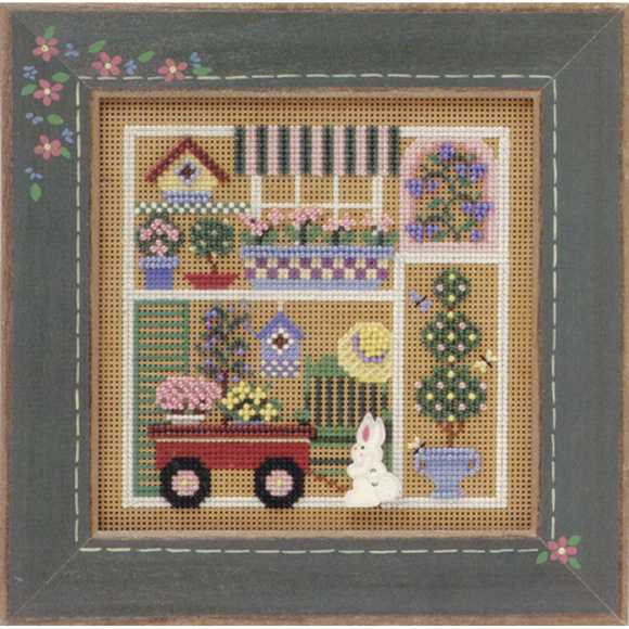 Набор для вышивания MILL HILL Садовая вечеринка 12,7х12,7 см