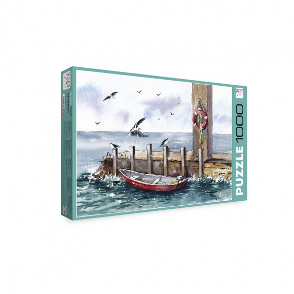 Пазл ФРЕЯ арт.PZL-1000/17 Лодка на причале 47,5х67,5 см