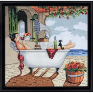 Набор для вышивания DESIGN WORKS арт.2777 Мой выходной 30,5х30,5 см