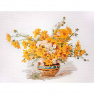 Набор для вышивания МАРЬЯ ИСКУСНИЦА арт.06.002.57 Желтые ромашки 35х27 см