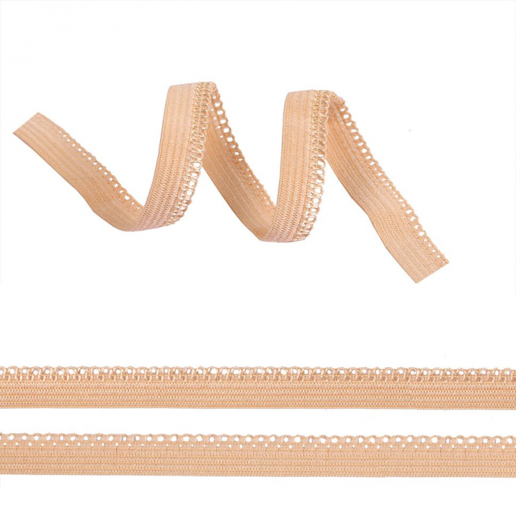 Резинка TBY бельевая ажурная 10мм арт.RB03126S  цв.S126 бежевый уп.100м