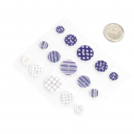 Набор пуговиц Magic Hobby для скрабукинга арт.MG BUT 104 цв.фиолетовый уп.15 шт