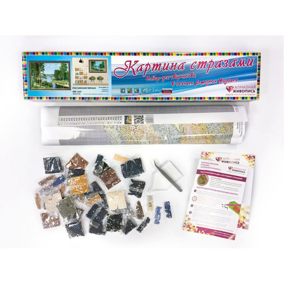 Набор для изготовления картин АЛМАЗНАЯ ЖИВОПИСЬ арт.АЖ.1237 Российский пейзаж 50х33 см Набор для изготовления картин АЛМАЗНАЯ ЖИВОПИСЬ арт.АЖ.1237 Российский пейзаж 50х33 см