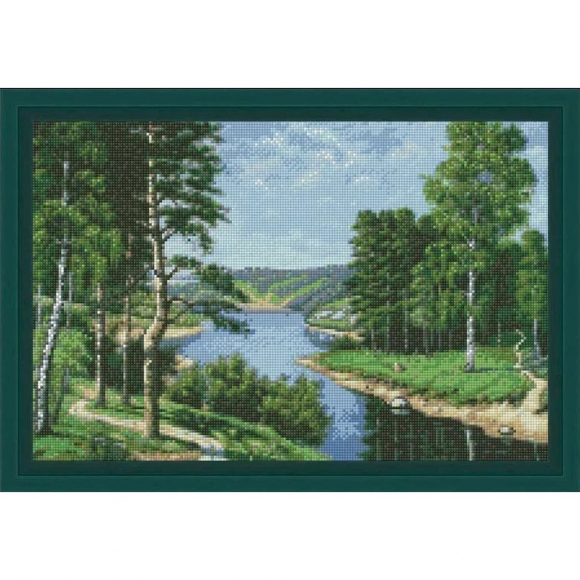 Набор для изготовления картин АЛМАЗНАЯ ЖИВОПИСЬ арт.АЖ.1237 Российский пейзаж 50х33 см Набор для изготовления картин АЛМАЗНАЯ ЖИВОПИСЬ арт.АЖ.1237 Российский пейзаж 50х33 см