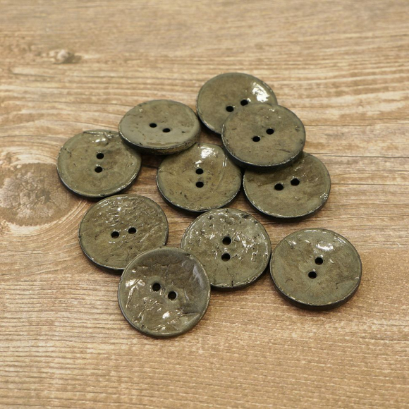 Пуговицы CONCEPT, размер 40, кокос, цвет COL.9 темно-серый