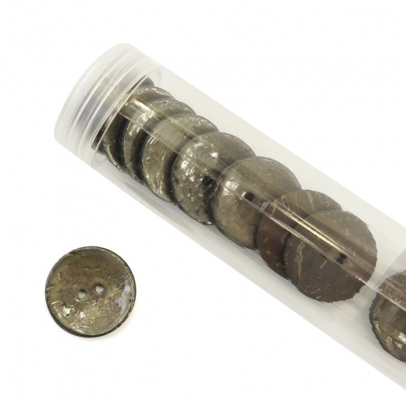 Пуговицы CONCEPT, размер 40, кокос, цвет COL.9 темно-серый