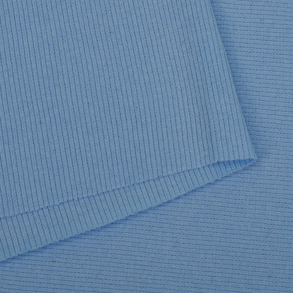 Ткань трикотаж Кашкорсе с лайкрой 220г опененд 60+60см небо 14-4121 пач.20-30кг