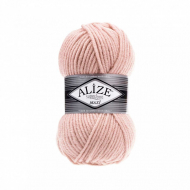 Пряжа для вязания Ализе Superlana maxi (25% шерсть, 75% акрил) 5х100г/100м цв.523 кристально розовый