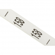 Размерники полиэстер 158 белый 10х40 мм в рул. 1250 шт (50м)