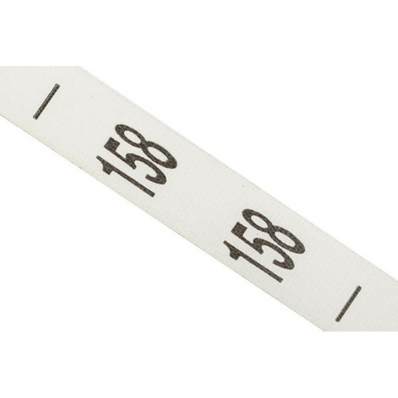 Размерники полиэстер 158 белый 10х40 мм в рул. 1250 шт (50м)