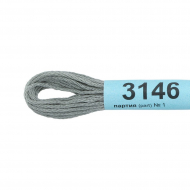Нитки для вышивания Gamma мулине (3071-3172) 100% хлопок 24 x 8 м цв.3146 серый