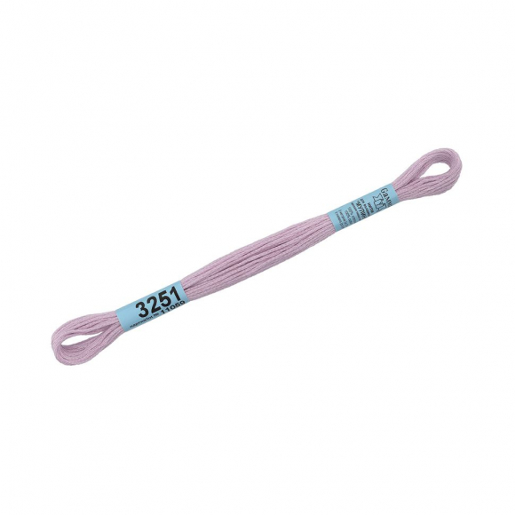 Нитки для вышивания Gamma мулине (3173-6115) 100% хлопок 24 x 8 м цв.3251 св.сиреневый