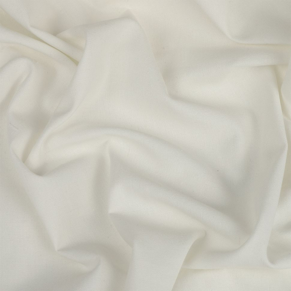 Ткань льняная 200 г/м? лен 25%, хб 25%, вискоза 25%, пэ 25% шир.140 см арт.TBY.Li.1009.02 цв.02 экрю рул.20м