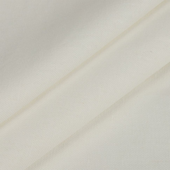 Ткань льняная 200 г/м? лен 25%, хб 25%, вискоза 25%, пэ 25% шир.140 см арт.TBY.Li.1009.02 цв.02 экрю рул.20м