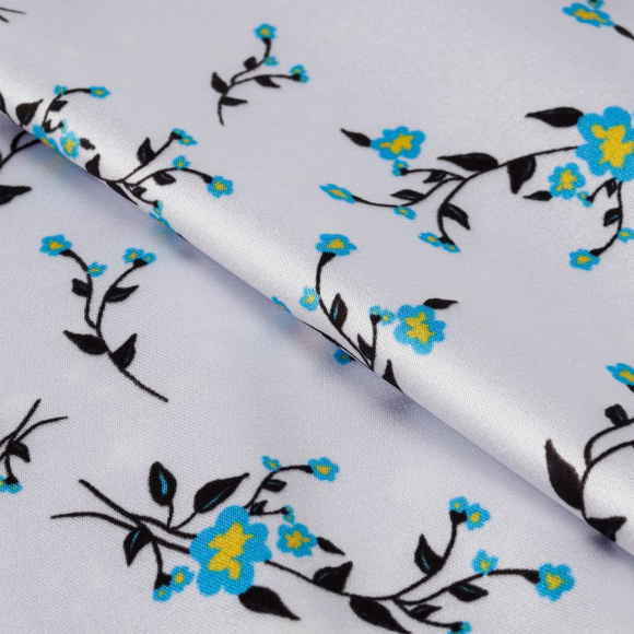 Ткань шелк Армани креп 90 г/м? 97% полиэстер, 3% лайкра шир.148 см арт.T.0229.3 цв.03 белый рул.25м