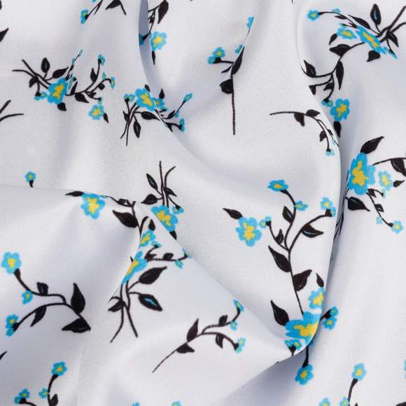 Ткань шелк Армани креп 90 г/м? 97% полиэстер, 3% лайкра шир.148 см арт.T.0229.3 цв.03 белый рул.25м