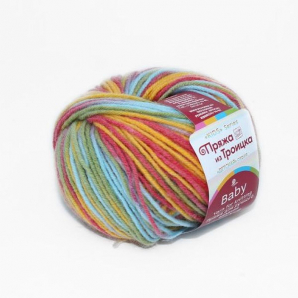 Пряжа для вязания ТРО Кроха (20% шерсть, 80% акрил) 10х50г/135м цв.1380М