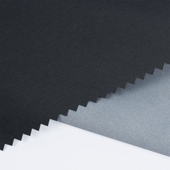 Ткань курточная TBY Дюспо 240T с пропиткой PU MILKY 80г/м? S156 т.серый упак.10м