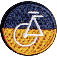 160018_Термоаппликация "Оранжевый велосипед"