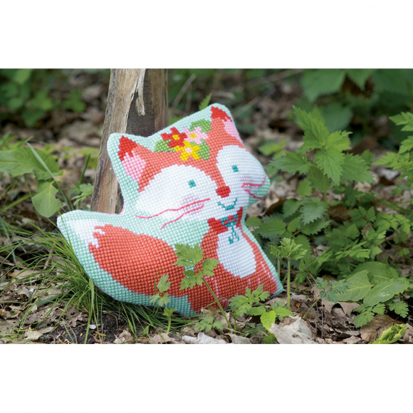 96568_Набор для вышивания подушки "Маленький Лис" 96568_Набор для вышивания подушки "Маленький Лис"